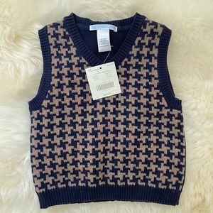NWT Janie and Jack 12-18M Boys Sweater Vest